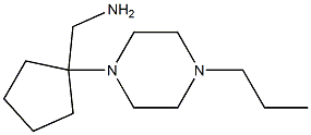 [1-(4-propylpiperazin-1-yl)cyclopentyl]methylamine Struktur