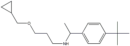 [1-(4-tert-butylphenyl)ethyl][3-(cyclopropylmethoxy)propyl]amine Structure