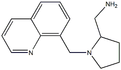 [1-(quinolin-8-ylmethyl)pyrrolidin-2-yl]methanamine Struktur