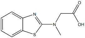 [1,3-benzothiazol-2-yl(methyl)amino]acetic acid Struktur