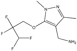 [1,3-dimethyl-5-(2,2,3,3-tetrafluoropropoxy)-1H-pyrazol-4-yl]methanamine Structure
