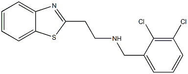 [2-(1,3-benzothiazol-2-yl)ethyl][(2,3-dichlorophenyl)methyl]amine 结构式