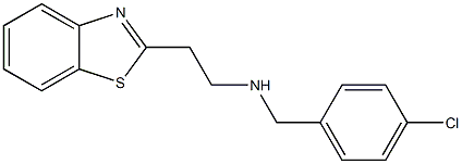 [2-(1,3-benzothiazol-2-yl)ethyl][(4-chlorophenyl)methyl]amine Struktur