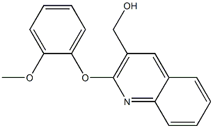 [2-(2-methoxyphenoxy)quinolin-3-yl]methanol Structure