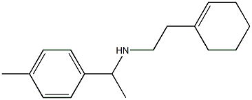 [2-(cyclohex-1-en-1-yl)ethyl][1-(4-methylphenyl)ethyl]amine Structure