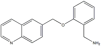 [2-(quinolin-6-ylmethoxy)phenyl]methanamine 化学構造式