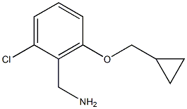 [2-chloro-6-(cyclopropylmethoxy)phenyl]methanamine 结构式