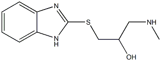 [3-(1H-1,3-benzodiazol-2-ylsulfanyl)-2-hydroxypropyl](methyl)amine 结构式