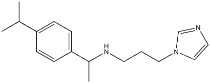 [3-(1H-imidazol-1-yl)propyl]({1-[4-(propan-2-yl)phenyl]ethyl})amine Structure