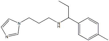 [3-(1H-imidazol-1-yl)propyl][1-(4-methylphenyl)propyl]amine