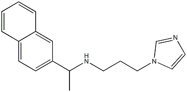 [3-(1H-imidazol-1-yl)propyl][1-(naphthalen-2-yl)ethyl]amine 结构式
