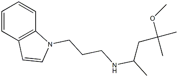  [3-(1H-indol-1-yl)propyl](4-methoxy-4-methylpentan-2-yl)amine
