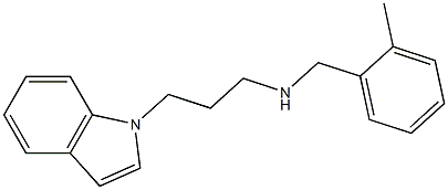 [3-(1H-indol-1-yl)propyl][(2-methylphenyl)methyl]amine 结构式