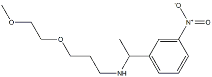 [3-(2-methoxyethoxy)propyl][1-(3-nitrophenyl)ethyl]amine Struktur