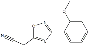 [3-(2-methoxyphenyl)-1,2,4-oxadiazol-5-yl]acetonitrile Structure