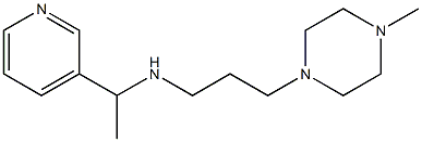 [3-(4-methylpiperazin-1-yl)propyl][1-(pyridin-3-yl)ethyl]amine,,结构式