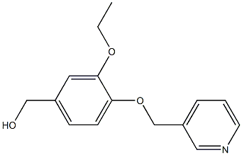 [3-ethoxy-4-(pyridin-3-ylmethoxy)phenyl]methanol Struktur