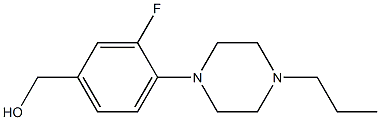 [3-fluoro-4-(4-propylpiperazin-1-yl)phenyl]methanol Structure