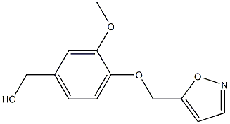 [3-methoxy-4-(1,2-oxazol-5-ylmethoxy)phenyl]methanol Structure