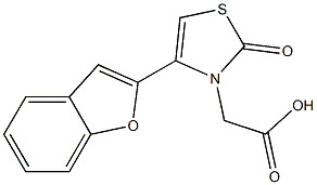 [4-(1-benzofuran-2-yl)-2-oxo-1,3-thiazol-3(2H)-yl]acetic acid Structure