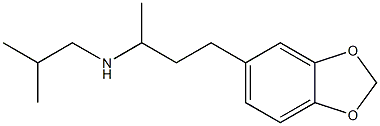[4-(2H-1,3-benzodioxol-5-yl)butan-2-yl](2-methylpropyl)amine Structure