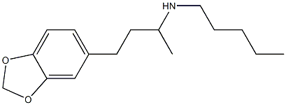 [4-(2H-1,3-benzodioxol-5-yl)butan-2-yl](pentyl)amine Structure