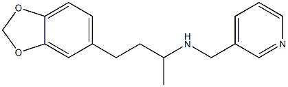 [4-(2H-1,3-benzodioxol-5-yl)butan-2-yl](pyridin-3-ylmethyl)amine 结构式