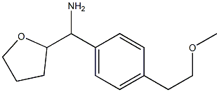 [4-(2-methoxyethyl)phenyl](oxolan-2-yl)methanamine Structure