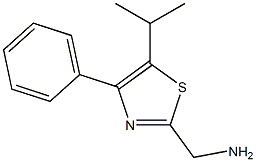 [4-phenyl-5-(propan-2-yl)-1,3-thiazol-2-yl]methanamine Struktur
