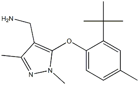 [5-(2-tert-butyl-4-methylphenoxy)-1,3-dimethyl-1H-pyrazol-4-yl]methanamine