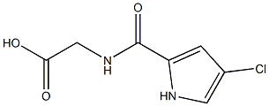 {[(4-chloro-1H-pyrrol-2-yl)carbonyl]amino}acetic acid 结构式