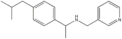 {1-[4-(2-methylpropyl)phenyl]ethyl}(pyridin-3-ylmethyl)amine Struktur