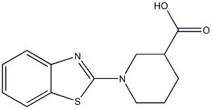 1-(1,3-benzothiazol-2-yl)piperidine-3-carboxylic acid 化学構造式