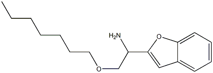 1-(1-benzofuran-2-yl)-2-(heptyloxy)ethan-1-amine Struktur
