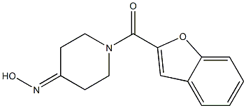1-(1-benzofuran-2-ylcarbonyl)piperidin-4-one oxime Structure