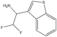 1-(1-benzothiophen-3-yl)-2,2-difluoroethan-1-amine Struktur