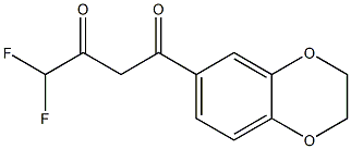 1-(2,3-dihydro-1,4-benzodioxin-6-yl)-4,4-difluorobutane-1,3-dione Structure