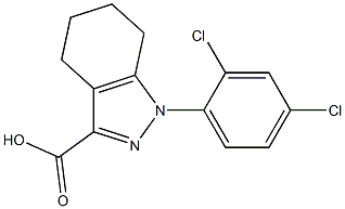 1-(2,4-dichlorophenyl)-4,5,6,7-tetrahydro-1H-indazole-3-carboxylic acid Structure