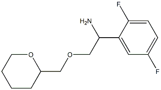 1-(2,5-difluorophenyl)-2-(oxan-2-ylmethoxy)ethan-1-amine Struktur