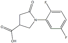 1-(2,5-difluorophenyl)-5-oxopyrrolidine-3-carboxylic acid Structure