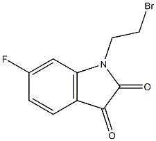 1-(2-bromoethyl)-6-fluoro-1H-indole-2,3-dione Structure