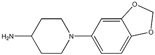 1-(2H-1,3-benzodioxol-5-yl)piperidin-4-amine Struktur
