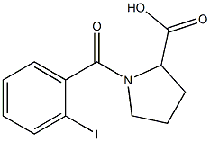 1-(2-iodobenzoyl)pyrrolidine-2-carboxylic acid Structure