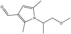 1-(2-methoxy-1-methylethyl)-2,5-dimethyl-1H-pyrrole-3-carbaldehyde Structure
