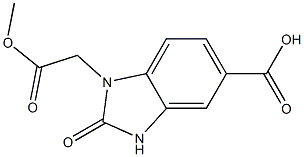 1-(2-methoxy-2-oxoethyl)-2-oxo-2,3-dihydro-1H-1,3-benzodiazole-5-carboxylic acid