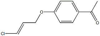 1-(4-{[(2E)-3-chloroprop-2-enyl]oxy}phenyl)ethanone 化学構造式
