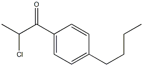 1-(4-butylphenyl)-2-chloropropan-1-one Structure