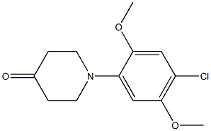 1-(4-chloro-2,5-dimethoxyphenyl)piperidin-4-one Structure