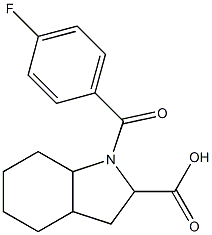 1-(4-fluorobenzoyl)octahydro-1H-indole-2-carboxylic acid