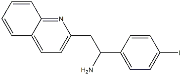 1-(4-iodophenyl)-2-(quinolin-2-yl)ethan-1-amine Struktur